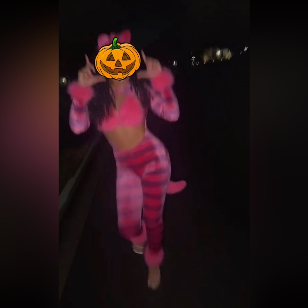 Pink and Purple Cheshire Cat Costume